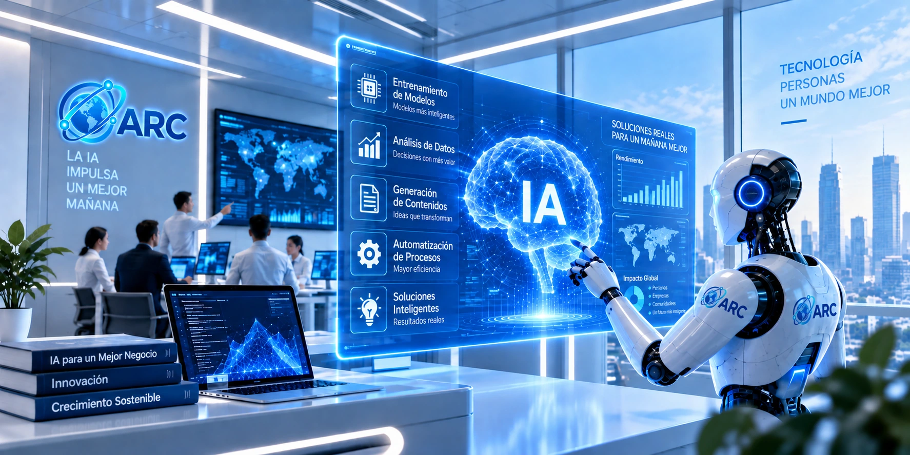 ARC: aplicaciones de inteligencia artificial, modelos, datos y automatización